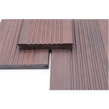 Terrasse en bambou carbonisé sombre adapté à l&#39;environnement